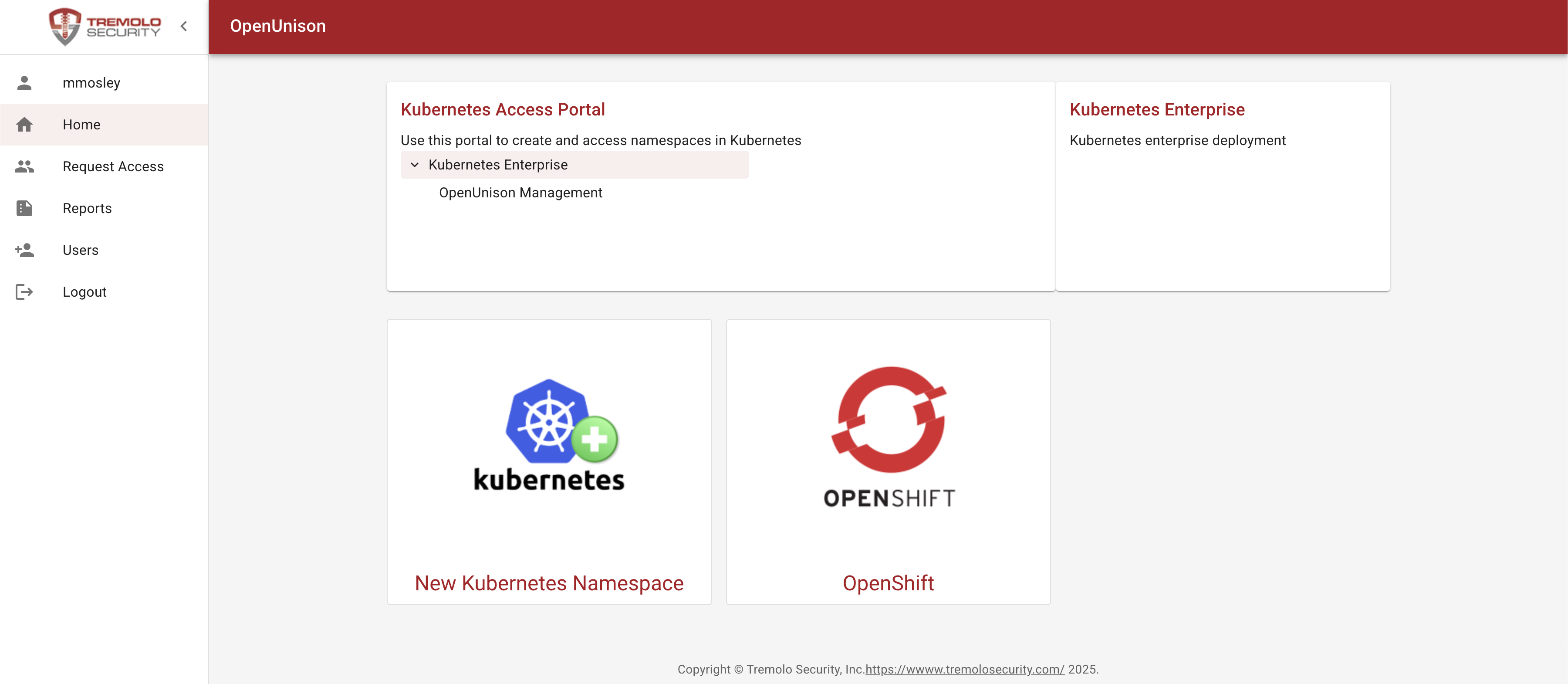 OpenUnison with an OpenShift Badge